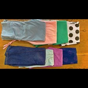 Girls 5T Leggings & Sweat Pants Lot - 8 Pairs